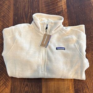 Patagonia Women’s Quarter Zip Sweater in Cream